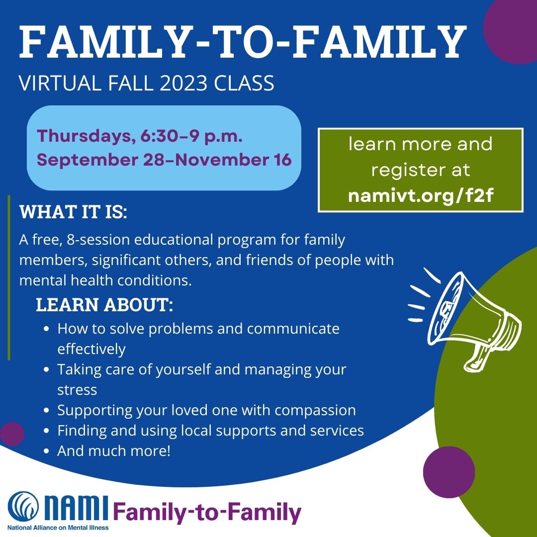 NAMI Family to Family Virtual Cless